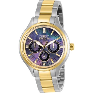 Invicta Women's 28737 Angel Quartz 3 Hand Black Dial Watch