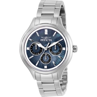 Invicta Women's 28739 Angel Quartz 3 Hand Black Dial Watch