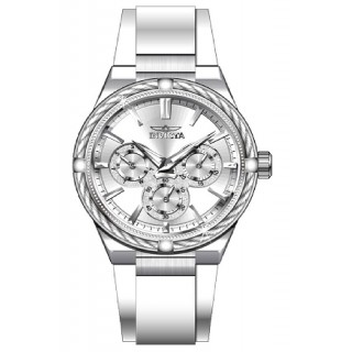 Invicta Women's 28909 Bolt Quartz Chronograph Silver Dial Watch