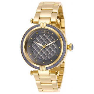 Invicta Lady 28929 Bolt Quartz 3 Hand Gunmetal Dial Watch