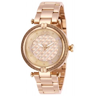 Invicta Lady 28933 Bolt Quartz 3 Hand Rose Gold Dial Watch