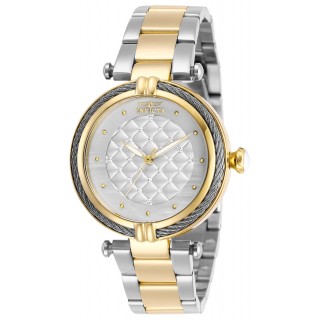 Invicta Lady 28934 Bolt Quartz 3 Hand White Dial Watch