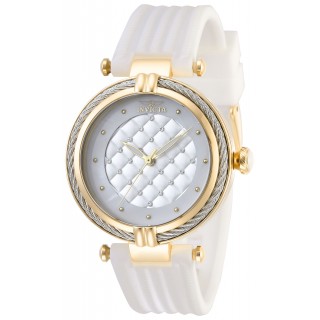 Invicta Lady 28943 Bolt Quartz 3 Hand White Dial Watch