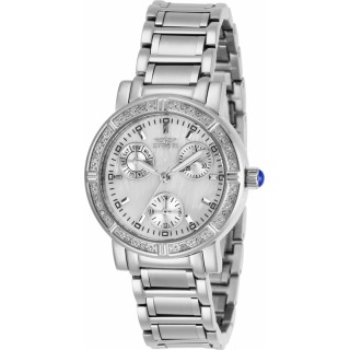 Invicta Women's 29113 Angel Quartz 3 Hand White Dial Watch