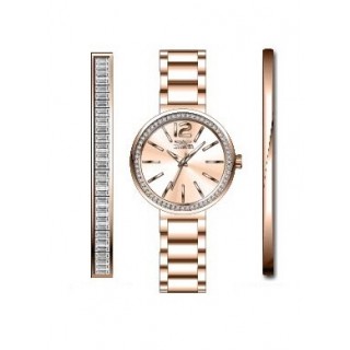 Invicta Women's Angel 29272 Quartz 3 Hand Rose Gold Dial Watch