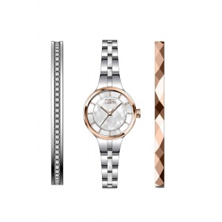 Invicta Women's 29285 Angel Quartz 3 Hand White Dial Watch