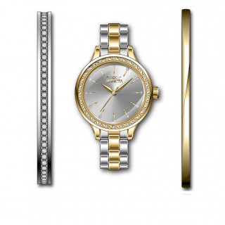 Invicta Women's 29316 Angel Quartz 3 Hand Silver Dial Watch