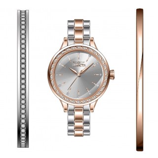 Invicta Women's 29319 Angel Quartz 3 Hand Silver Dial Watch