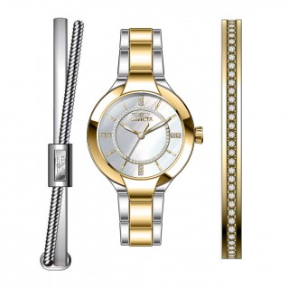 Invicta Women's 29326 Angel Quartz 3 Hand Silver Dial Watch