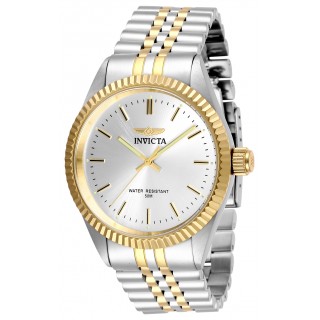 Invicta Men's Specialty 29378 Quartz 3 Hand Silver Dial Watch