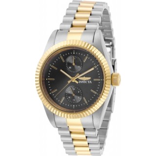 Invicta Lady 29439 Specialty Quartz Multifunction Charcoal Dial Watch