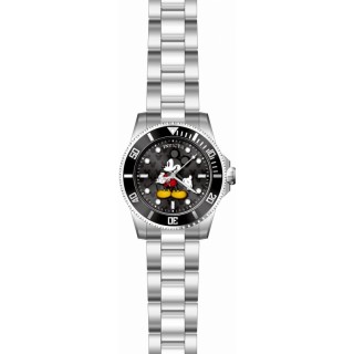 Invicta 0 29672 Disney 0 3 Hand Black Dial Watch