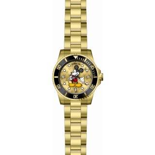 Invicta Women's 29673 Disney Quartz 3 Hand Gold Dial Watch