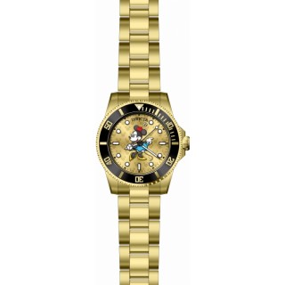 Invicta Women's 29676 Disney Quartz 3 Hand Gold Dial Watch