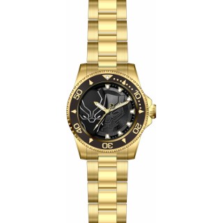 Invicta 0 29686 Marvel 0 3 Hand Black Dial Watch