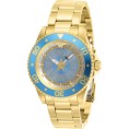 Invicta Women's 29691 DC Comics Quartz 3 Hand Gold, Light Blue Dial Watch