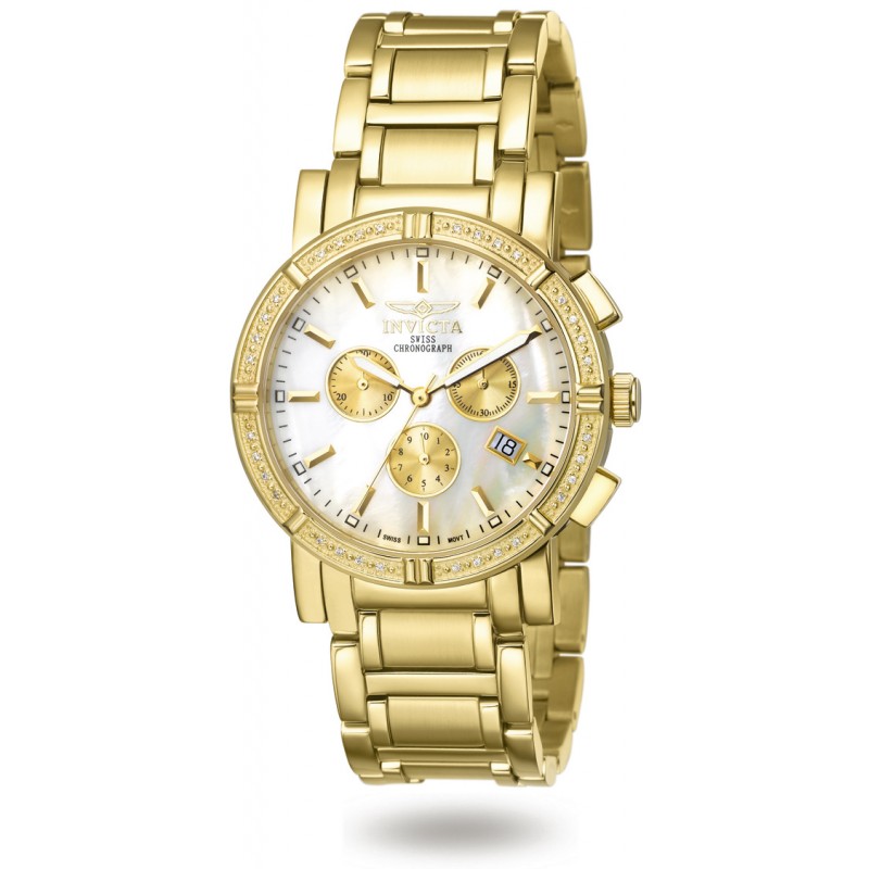 Invicta Men s Wildflower 4743 Quartz Chronograph White Dial Watch