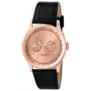 Invicta Men's 6752 Vintage Quartz Multifunction Rose Gold Dial Watch
