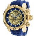 Invicta Men's 90149 Venom Quartz Chronograph Gold, Blue Dial Watch
